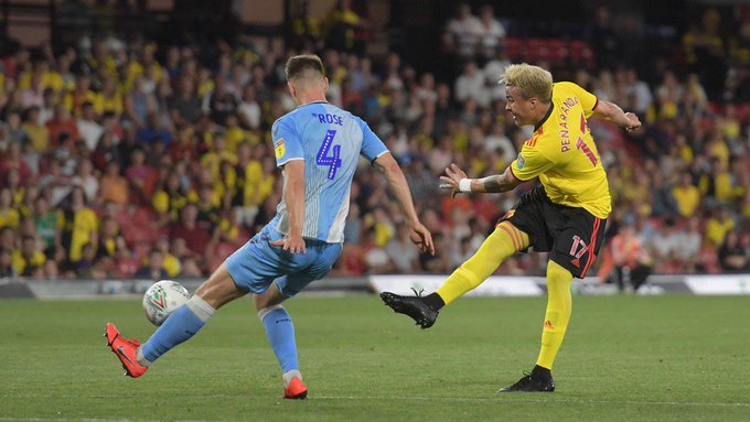 Peñaranda marca su primer gol con el Watford