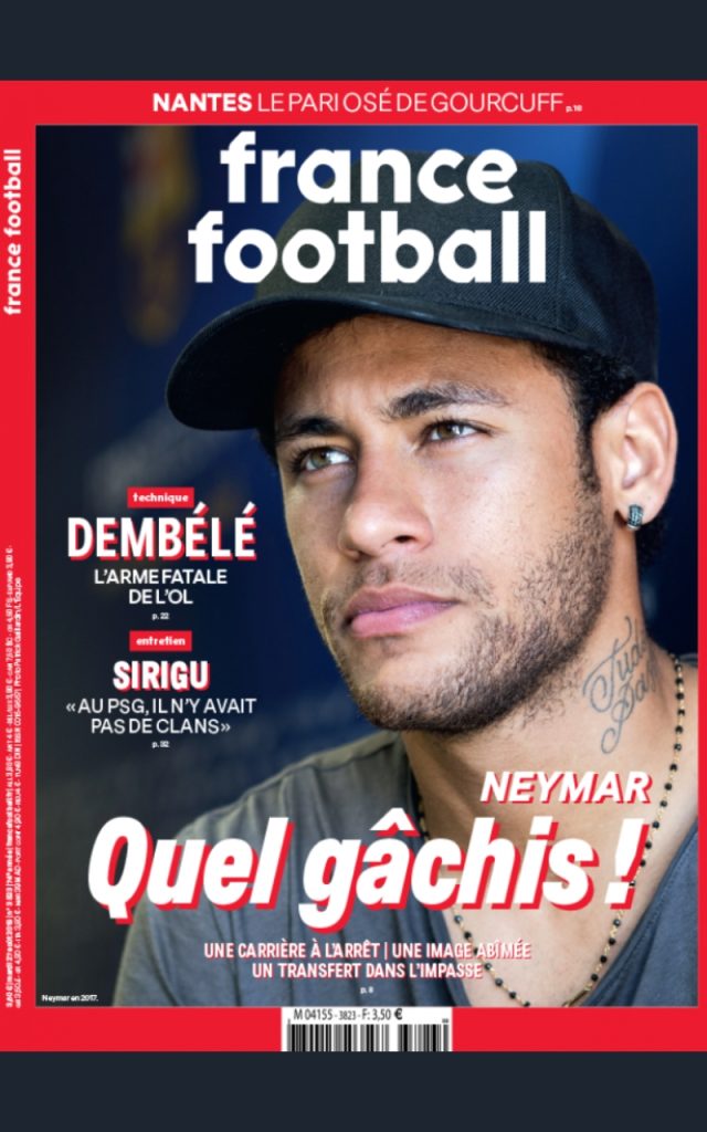 Así destruyó la revista France Football a Neymar