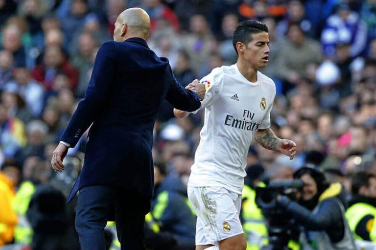 Zidane quiere a James fuera del Madrid cuanto antes, ManU tampoco lo quiso