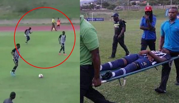 Cuatro jugadores heridos por el impacto de un rayo en pleno partido de fútbol