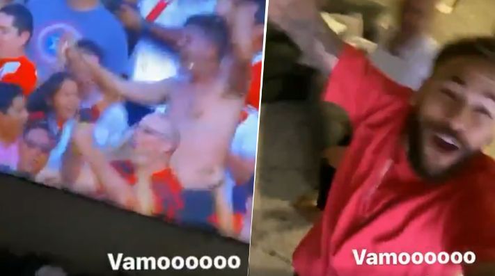 Neymar celebró como loco el título de Flamengo de la Libertadores