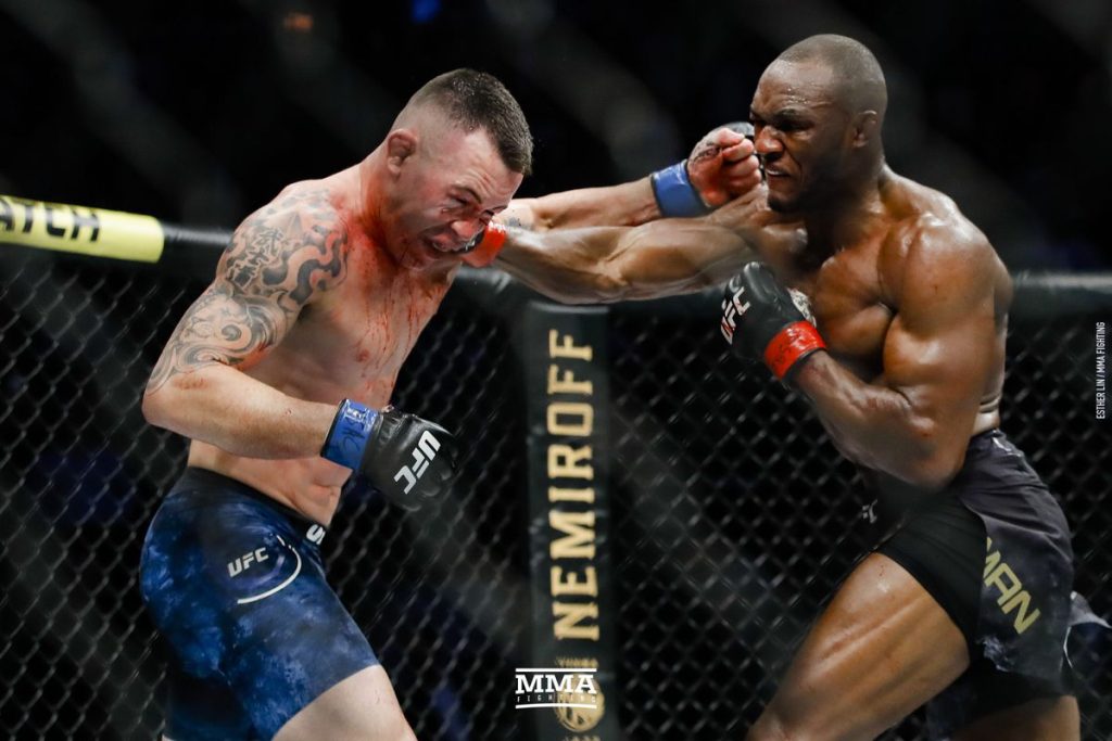 UFC 245: le rompieron la mandíbula y retuvo el título de peso wélter en el UFC