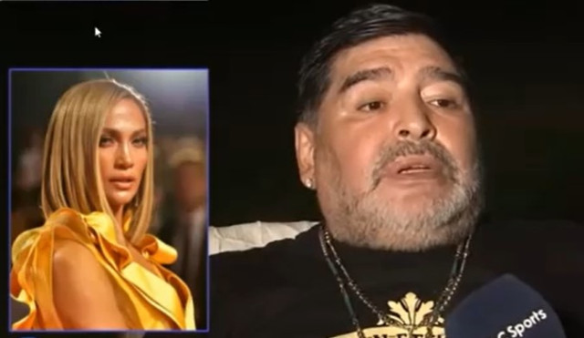 Maradona habló de su encuentro secreto con Jennifer López en Caracas