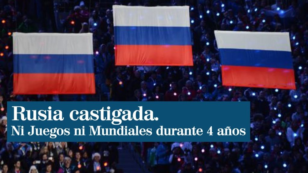 AMA: Rusia no podrá participar ni en Juegos ni en Mundiales durante cuatro años