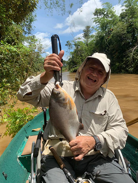 Foto/La Nación- Mario Marciales, uno de los promotores del Concurso de Pesca de la FISS.