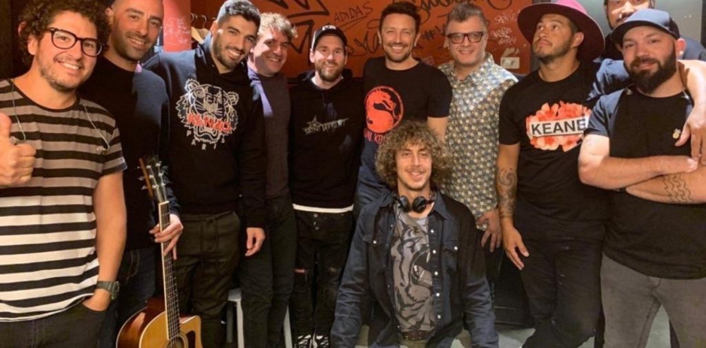 La noche rockera de Messi y Suárez en el recital de No Te Va Gustar