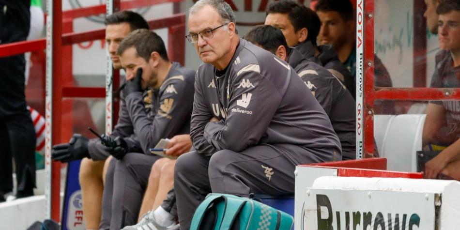 Marcelo Bielsa, entrenador argentino en Leeds United.
