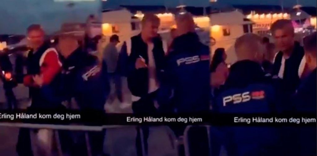 Erling Haaland, a los gritos y echado de una discoteca en Noruega