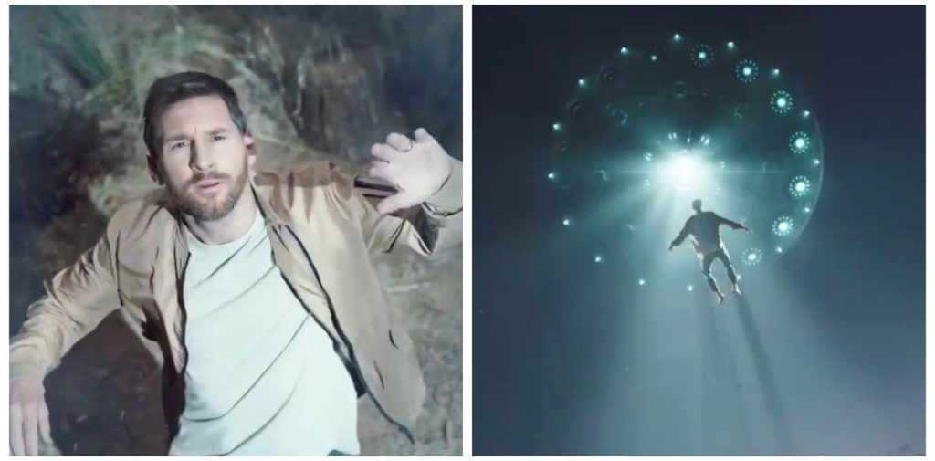 Lionel Messi, secuestrado por extraterrestres en una publicidad