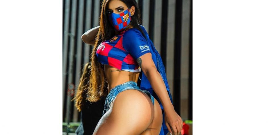 Suzy Cortez triste por la posible ida de Messi del FC Barcelona