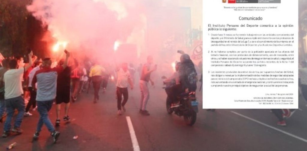 Regresó el fútbol en Perú, pero lo volvieron a suspender: los hinchas rompieron todos los protocolos