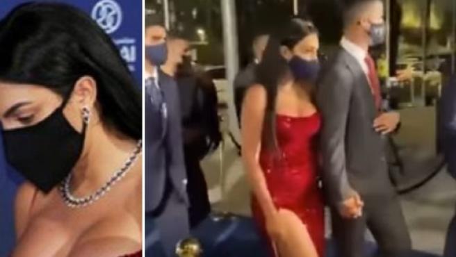 La mascarilla que llevaba Georgina en Dubái es la primera que neutraliza el coronavirus
