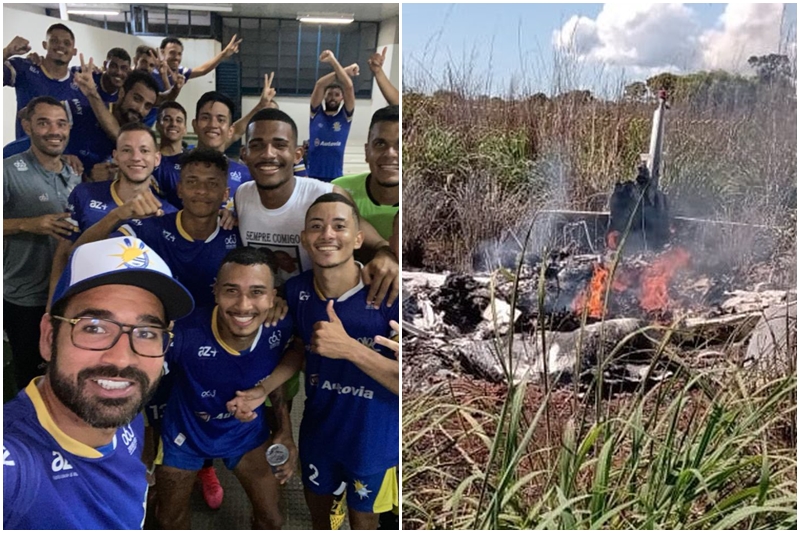 Cuatro jugadores y el presidente de un club de fútbol de Brasil murieron en un accidente aéreo