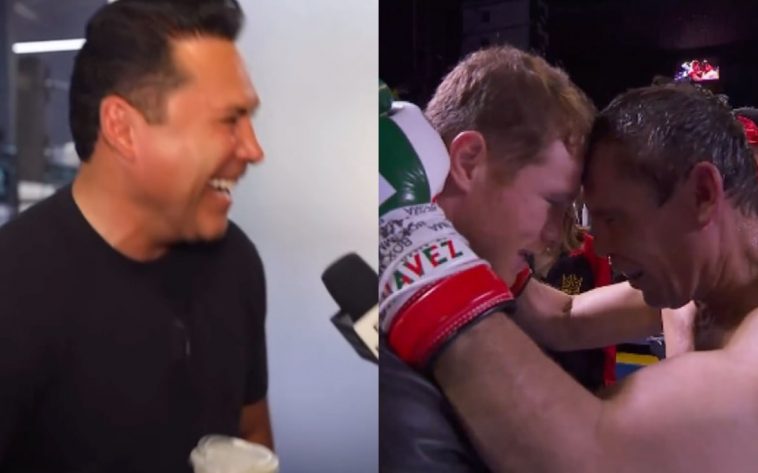 De la Hoya se carcajea de que Julio César Chávez vea a Canelo como su sucesor