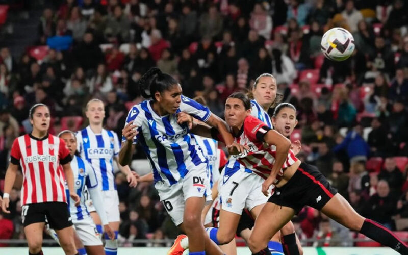 Gabriela García marcó doblete y guió triunfo de la Real Sociedad en derbi vasco