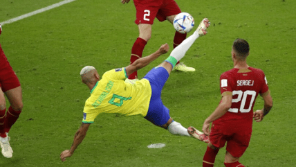 La FIFA escogió al de Richarlison como el mejor gol del Mundial Qatar2022