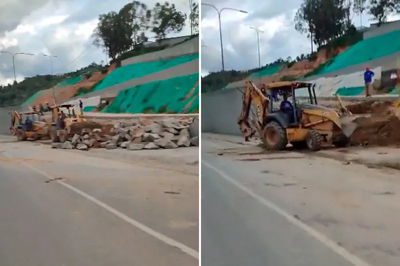 Reparan la pared que se desplomó del recién inaugurado Estadio Monumental de Caracas debido a las lluvias en Caracas