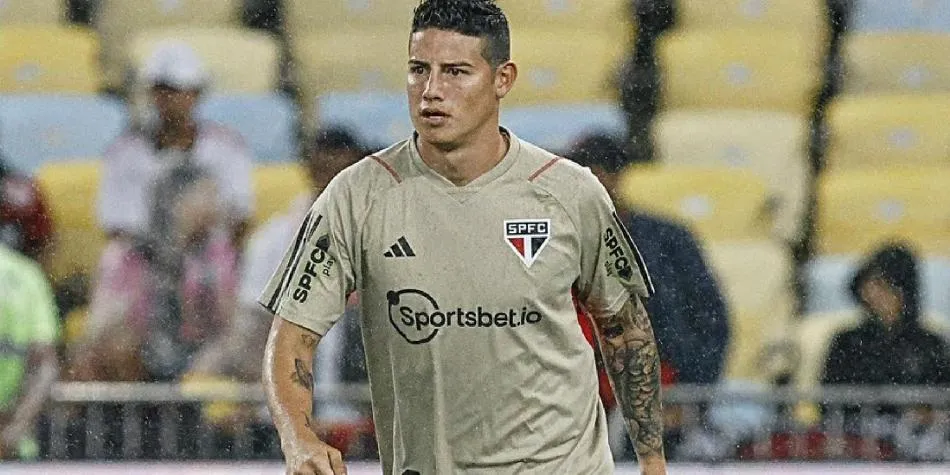 James Rodríguez no ocultó su felicidad de debutar con Sao Paulo