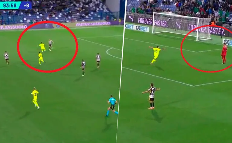 La Juventus sufre un insólito autogol en derrota ante Sassuolo