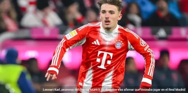 Las declaraciones de Lennart Karl, la gran promesa del Bayern Múnich, afirmando que le gustaría jugar en el Real Madrid han causado un gran revuelo en el fútbol alemán