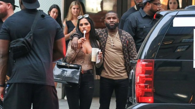 Floyd Mayweather había sido fotografiado en Nueva York con Gallienne Nabila hace tres meses (Foto: Mega/The Grosby Group)