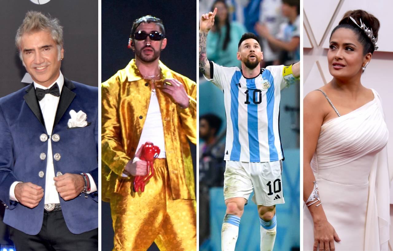 Salma Hayek, Bad Bunny, Alejandro Fernández y otros famosos celebran el triunfo de Argentina en el Mundial de Qatar 2022